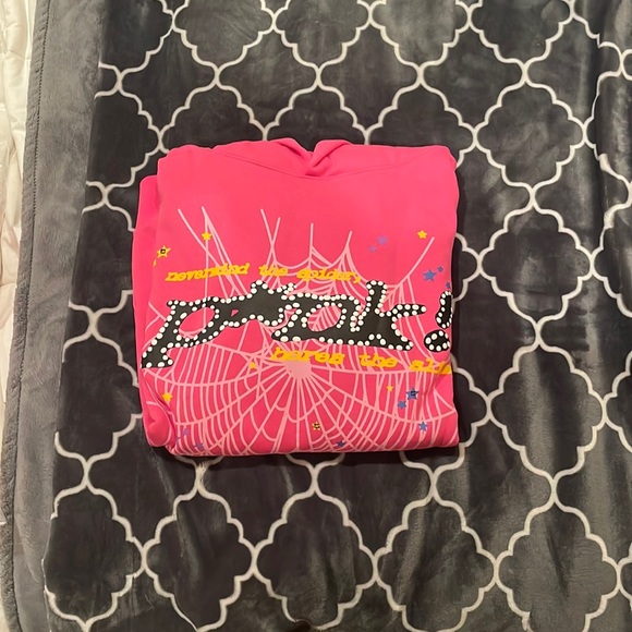 Pink Sp5der hoodie